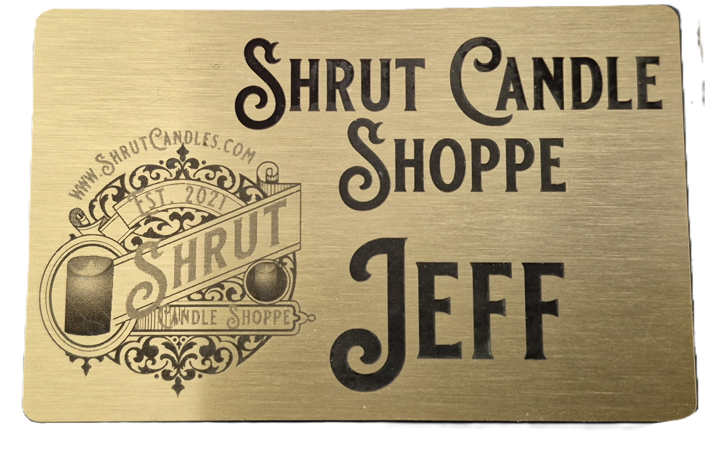 Laser Engraved Brass Name Badges