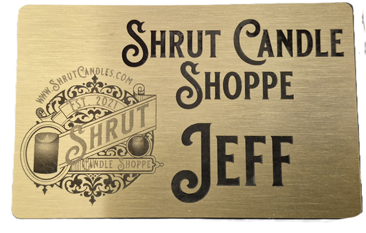 Laser Engraved Brass Name Badges