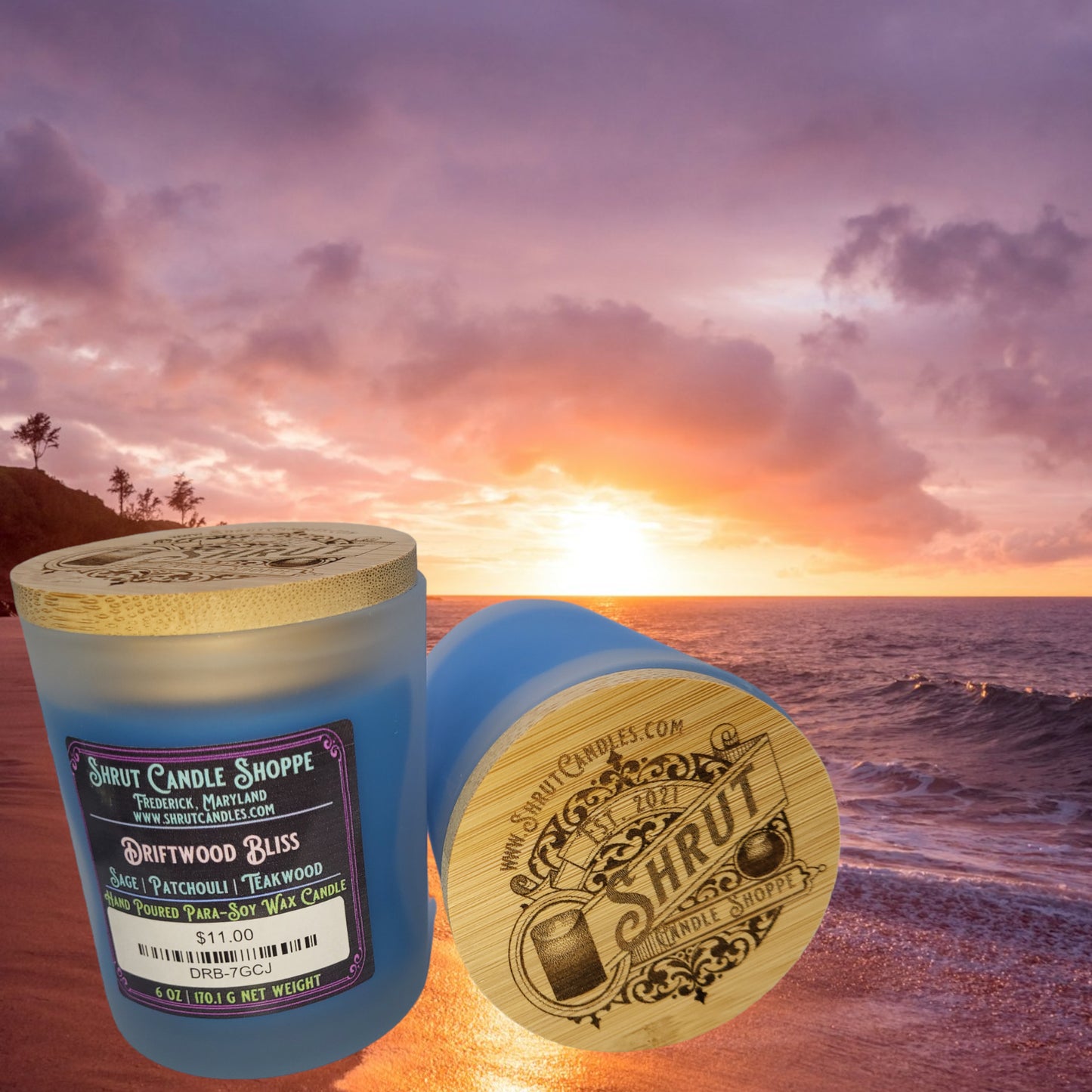 Driftwood Bliss | Hand-Poured, Scented Candle, Summer Fragrance