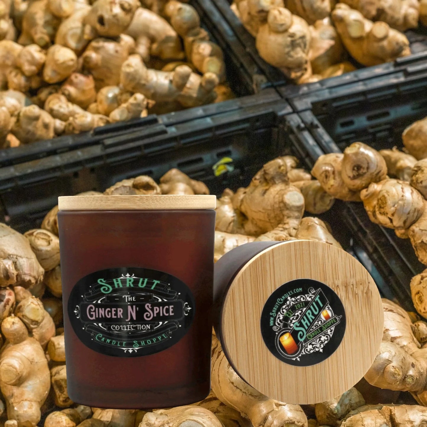 Ginger N' Spice Scented Candle - Embark on a Nostalgic Journey