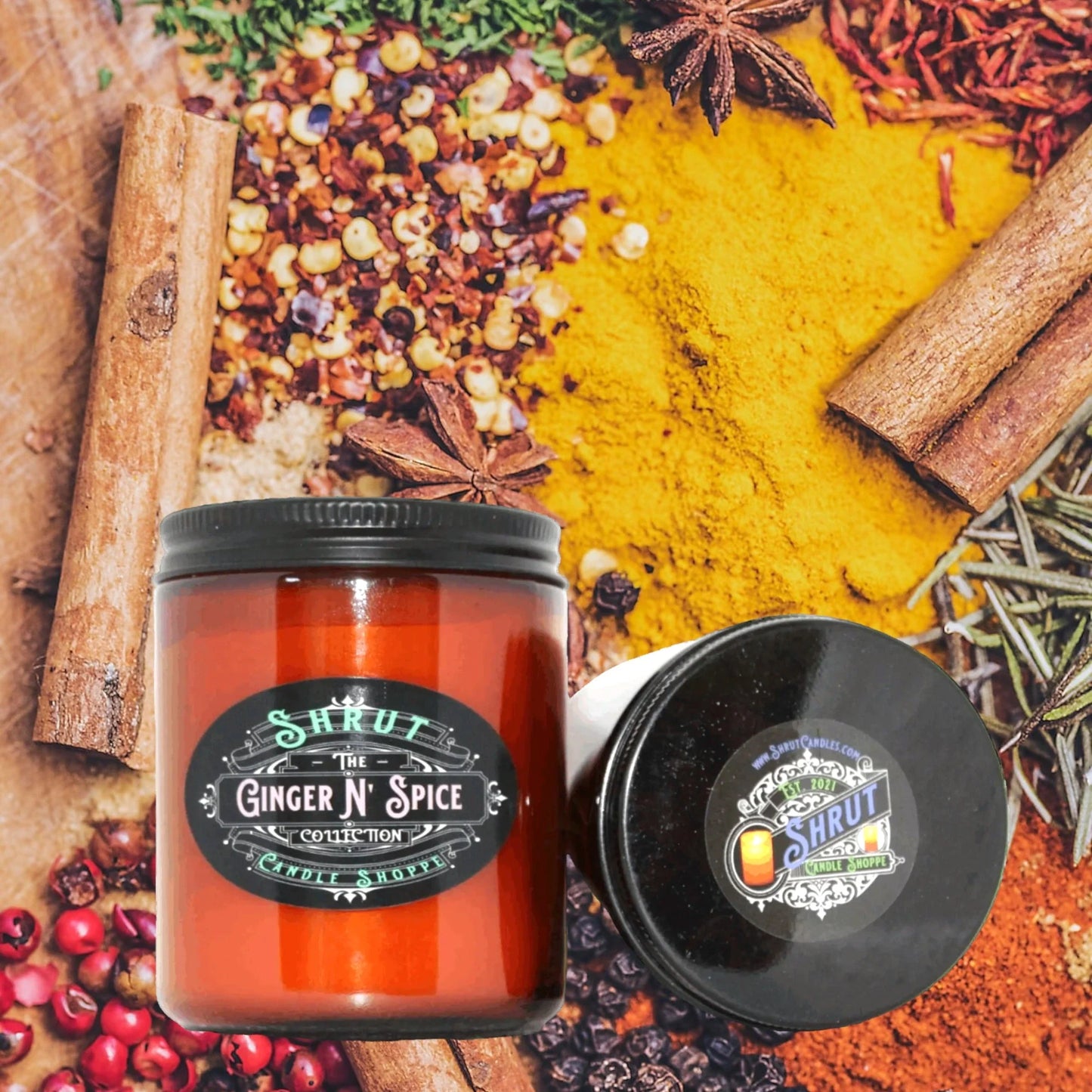 Ginger N' Spice Scented Candle - Embark on a Nostalgic Journey