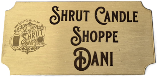 Laser Engraved Brass Name Badges