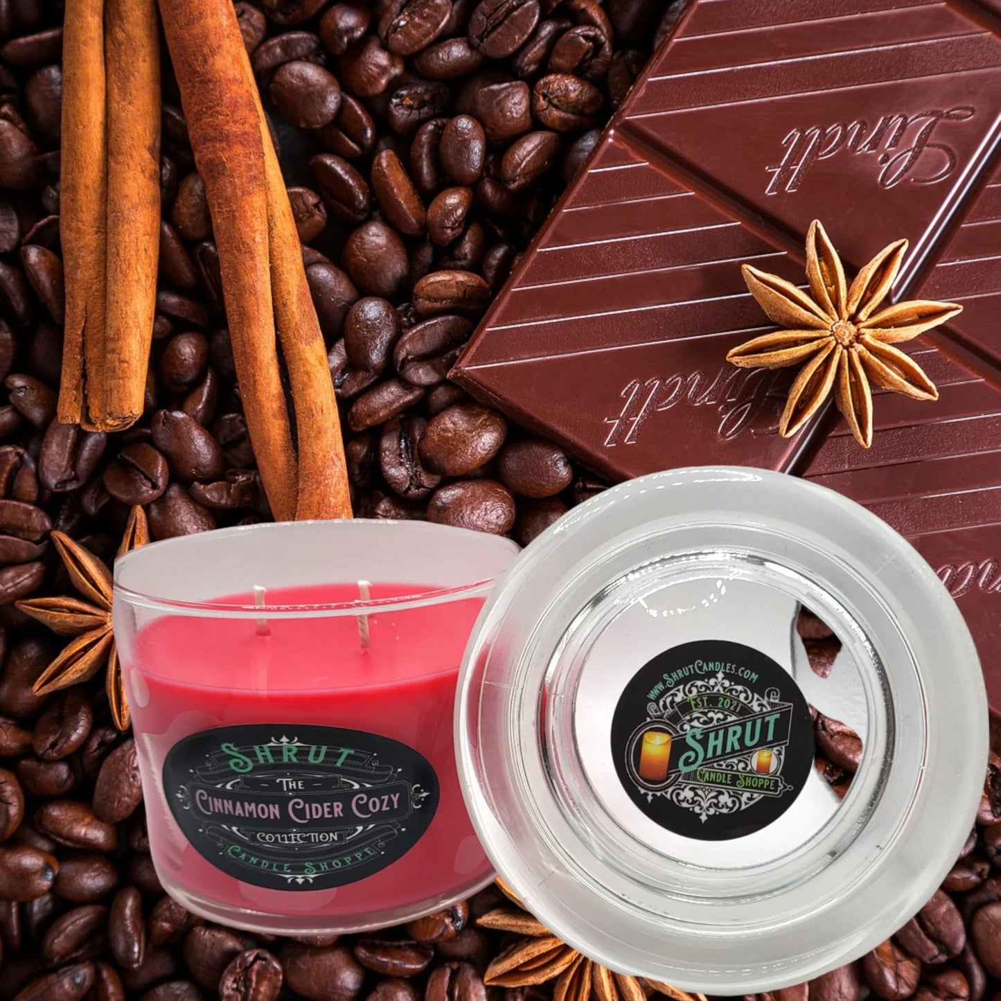 Cinnamon Cider Cozy Homemade, Hand-Poured Scented Candle