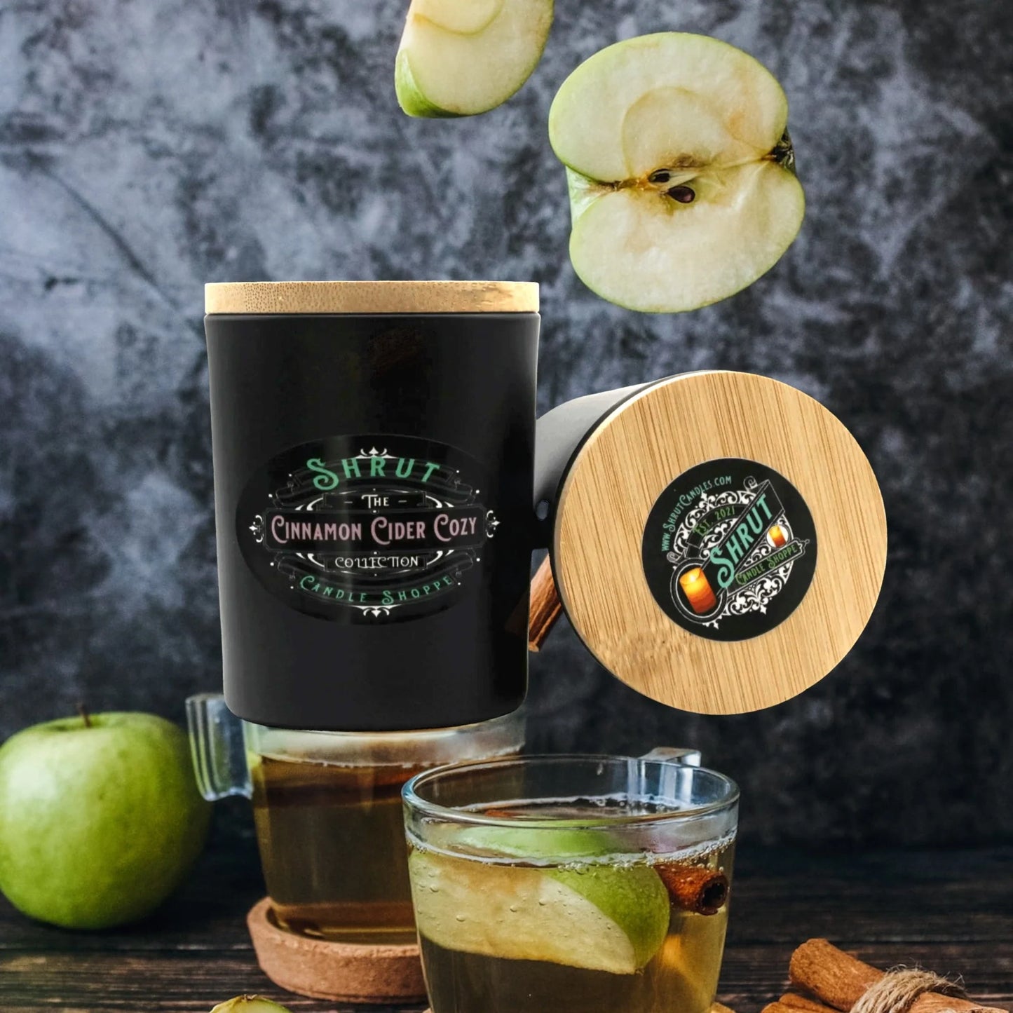 Cinnamon Cider Cozy Homemade, Hand-Poured Scented Candle