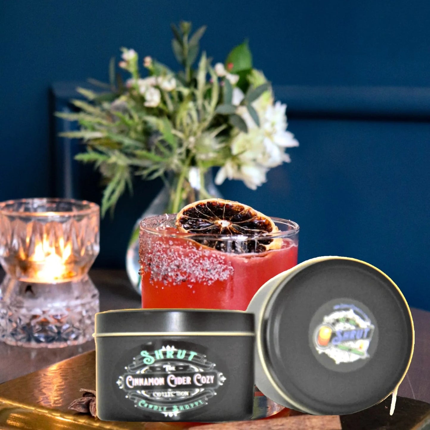 Cinnamon Cider Cozy Homemade, Hand-Poured Scented Candle