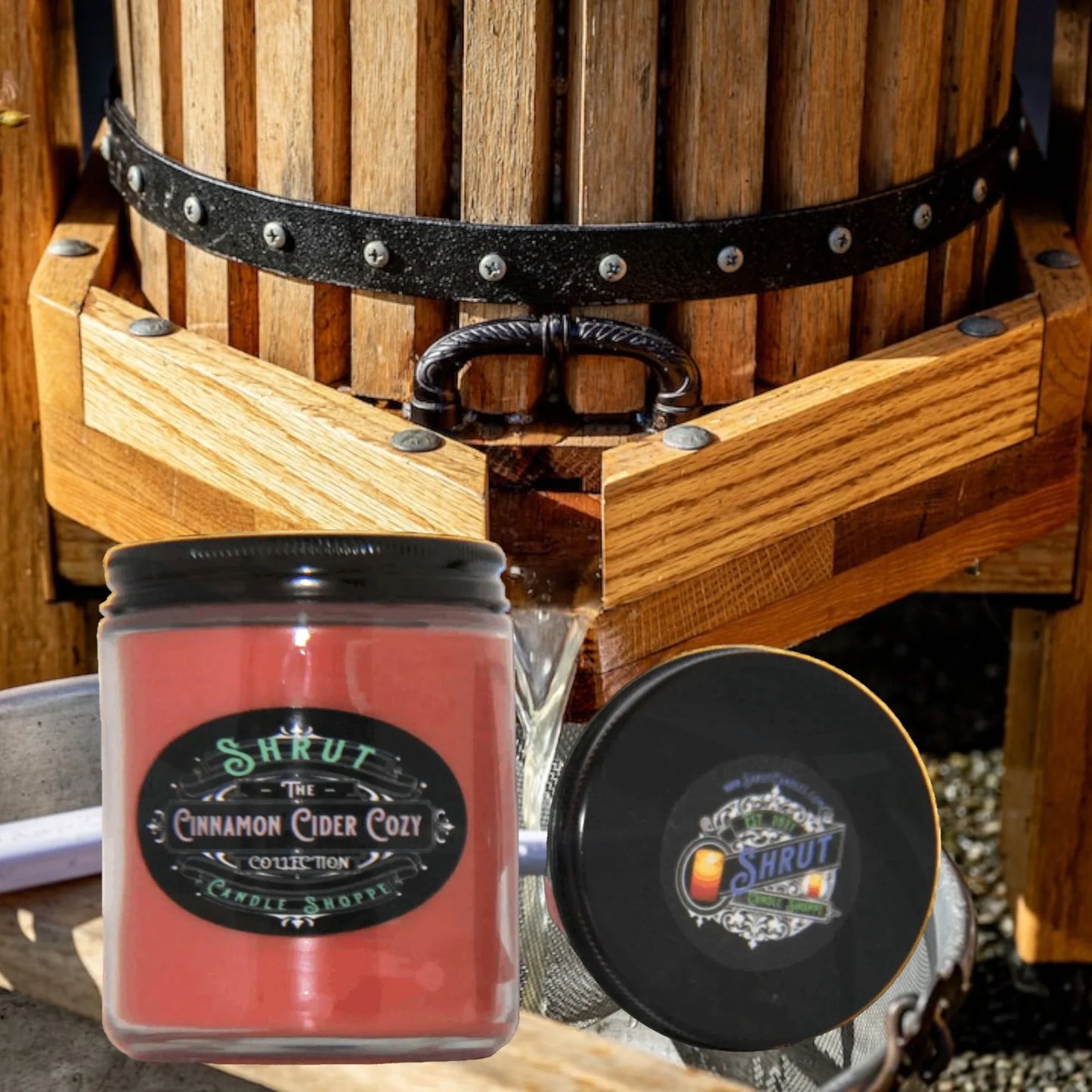 Cinnamon Cider Cozy Homemade, Hand-Poured Scented Candle