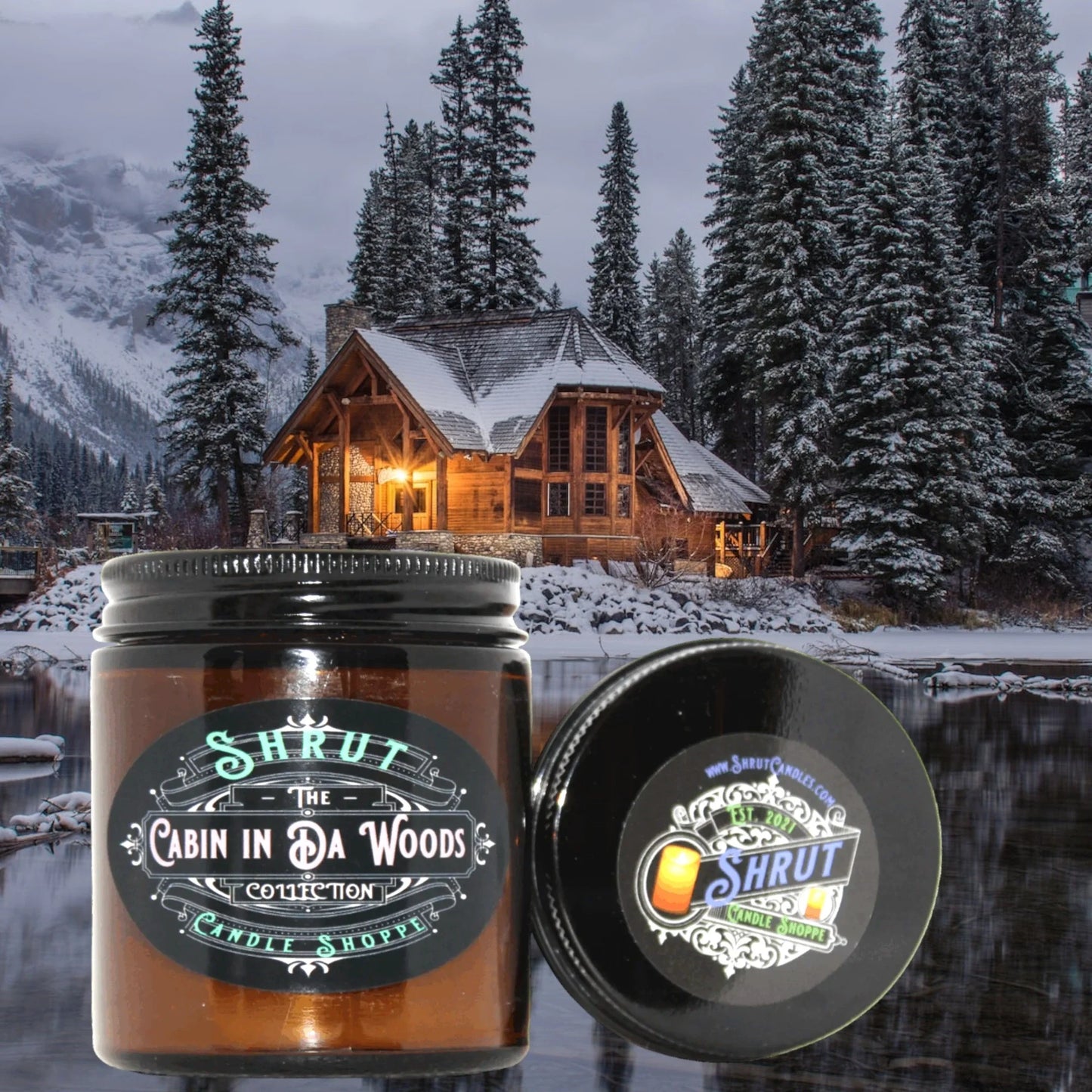 Cabin in Da Woods Scented Candle - Embrace the Cozy Comfort of Home
