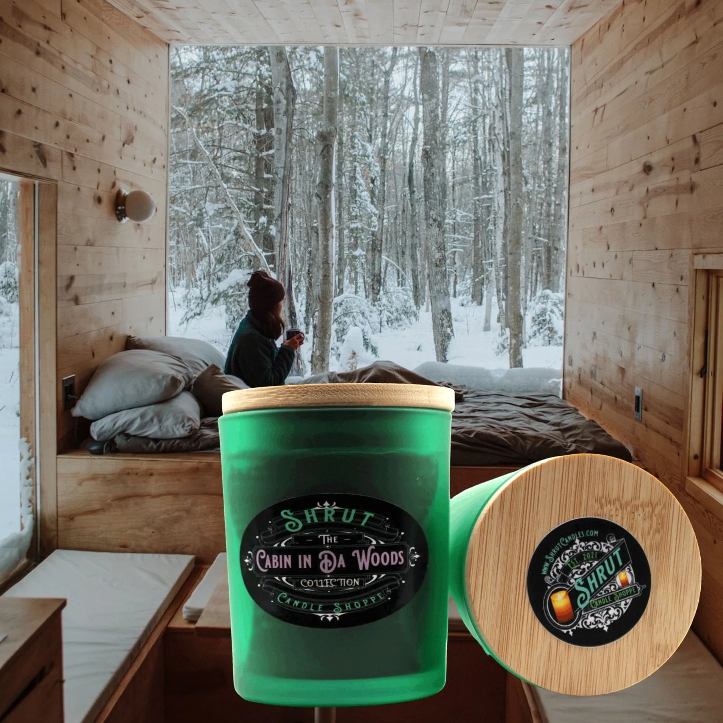 Cabin in Da Woods Scented Candle - Embrace the Cozy Comfort of Home