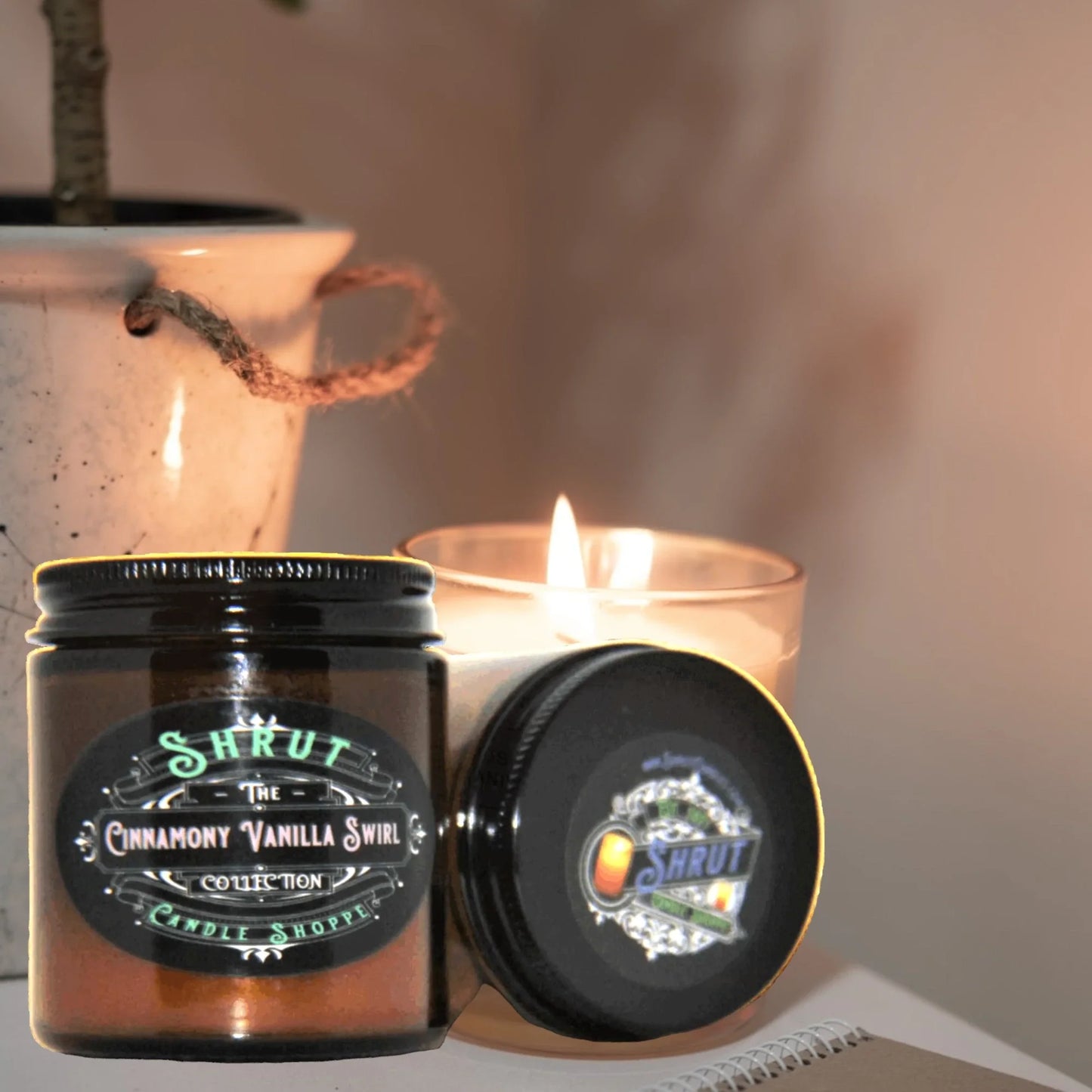 Cinnamony Vanilla Swirl - Hand-Poured, scented Candle