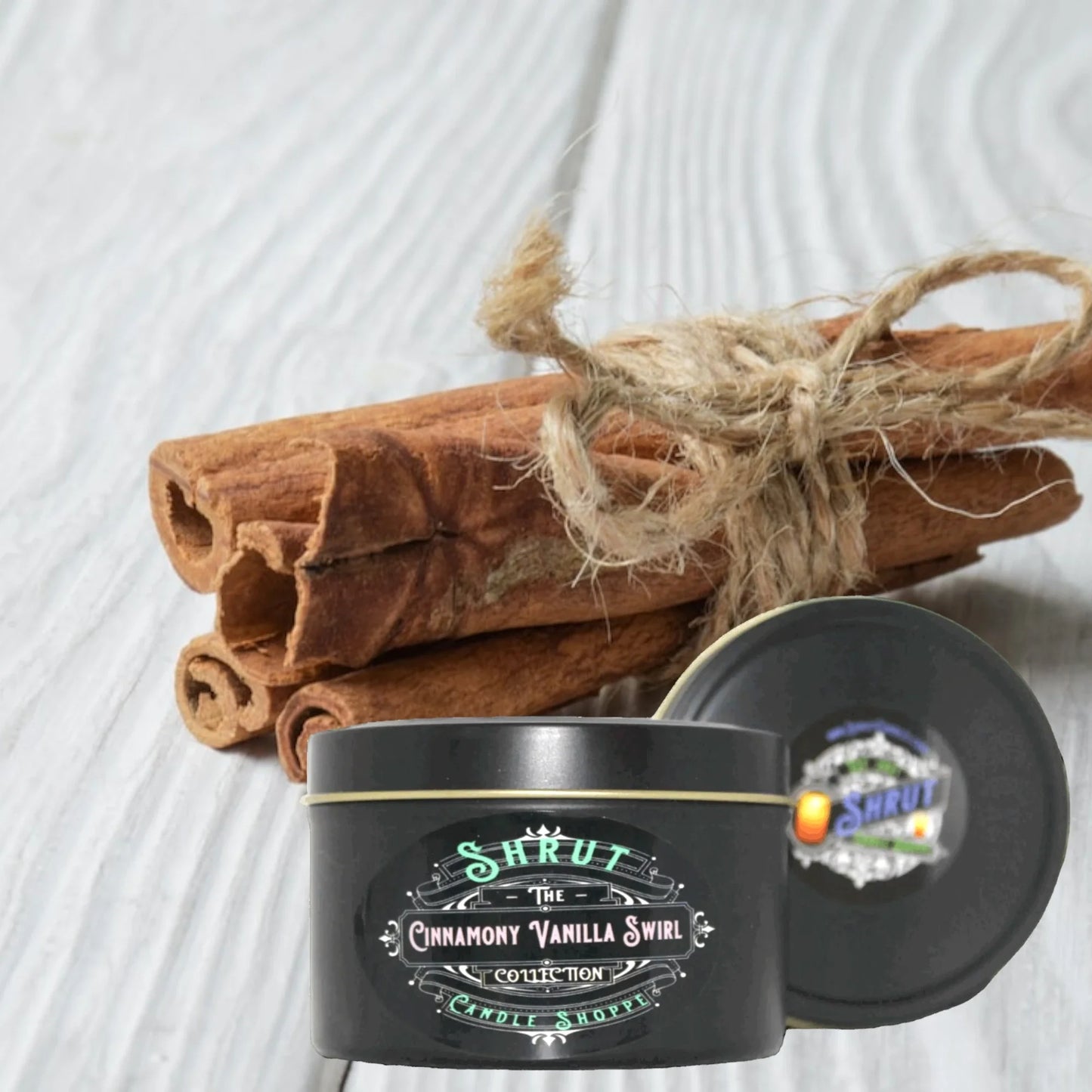 Cinnamony Vanilla Swirl - Hand-Poured, scented Candle