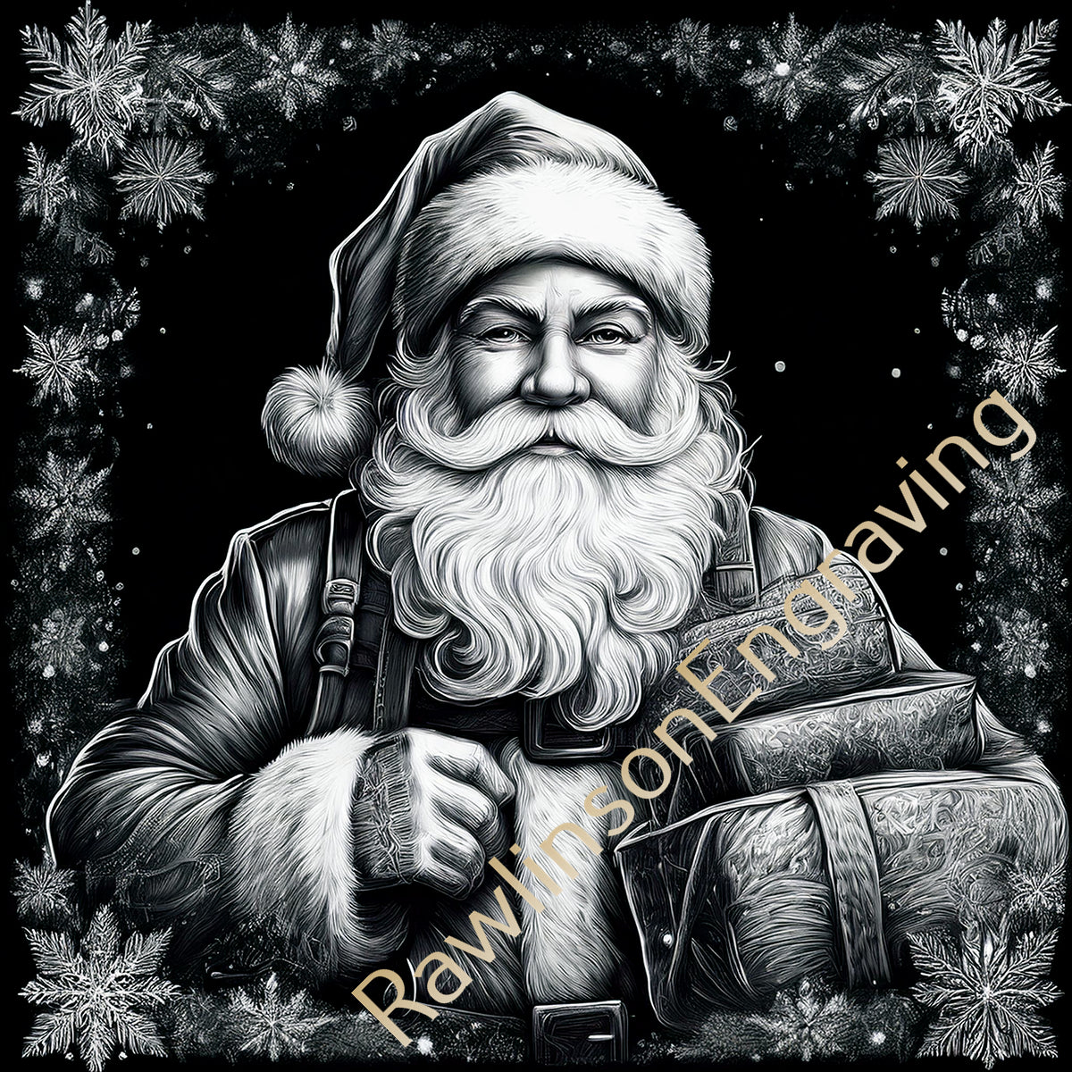 Christmas Custom Laser Engraved Slate Coasters