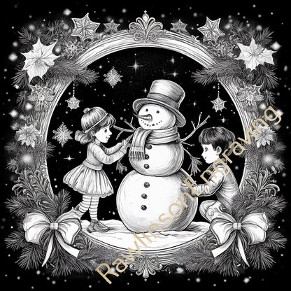 Christmas Custom Laser Engraved Slate Coasters