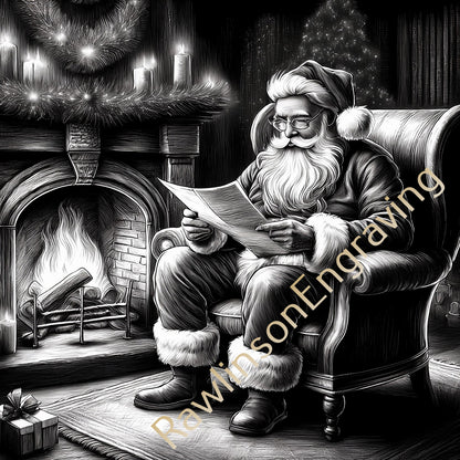 Christmas Custom Laser Engraved Slate Coasters