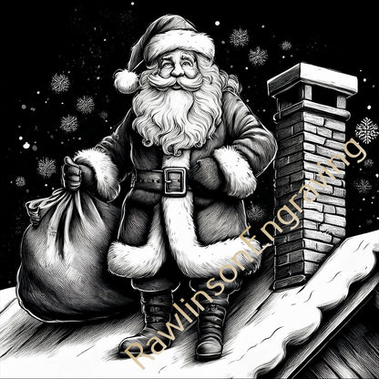 Christmas Custom Laser Engraved Slate Coasters