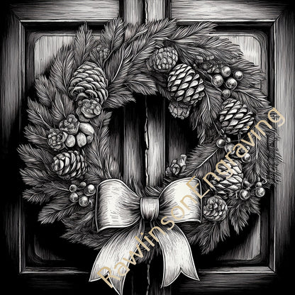 Christmas Custom Laser Engraved Slate Coasters