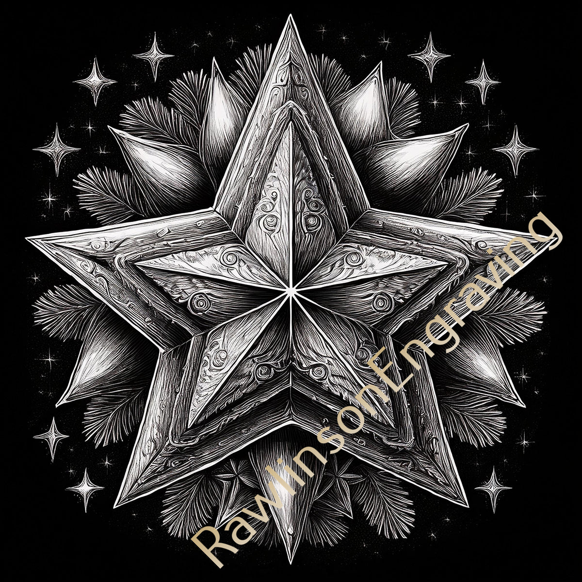 Christmas Custom Laser Engraved Slate Coasters