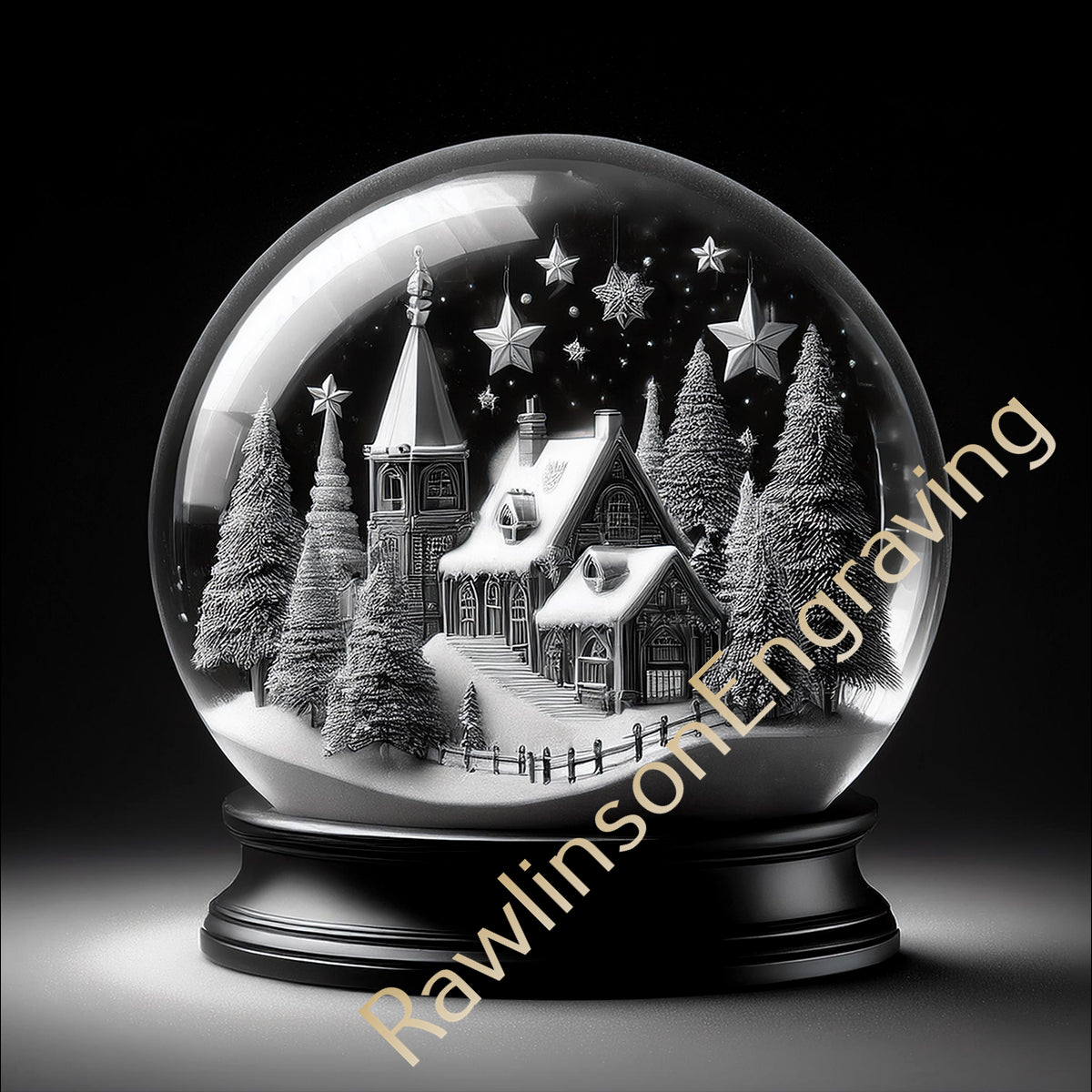 Christmas Custom Laser Engraved Slate Coasters