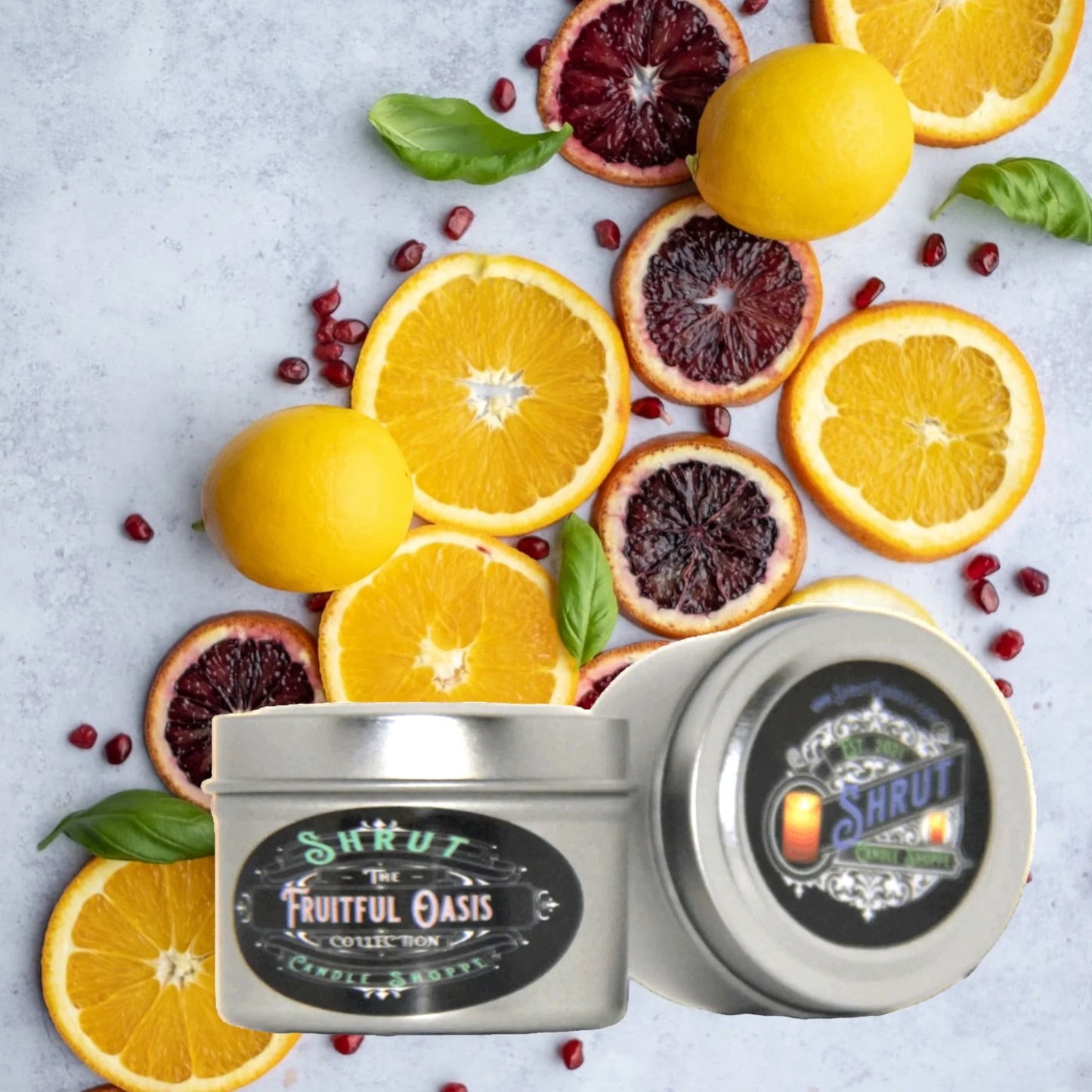 Fruitful Oasis Scented Candle - Escape to a Tropical Paradise