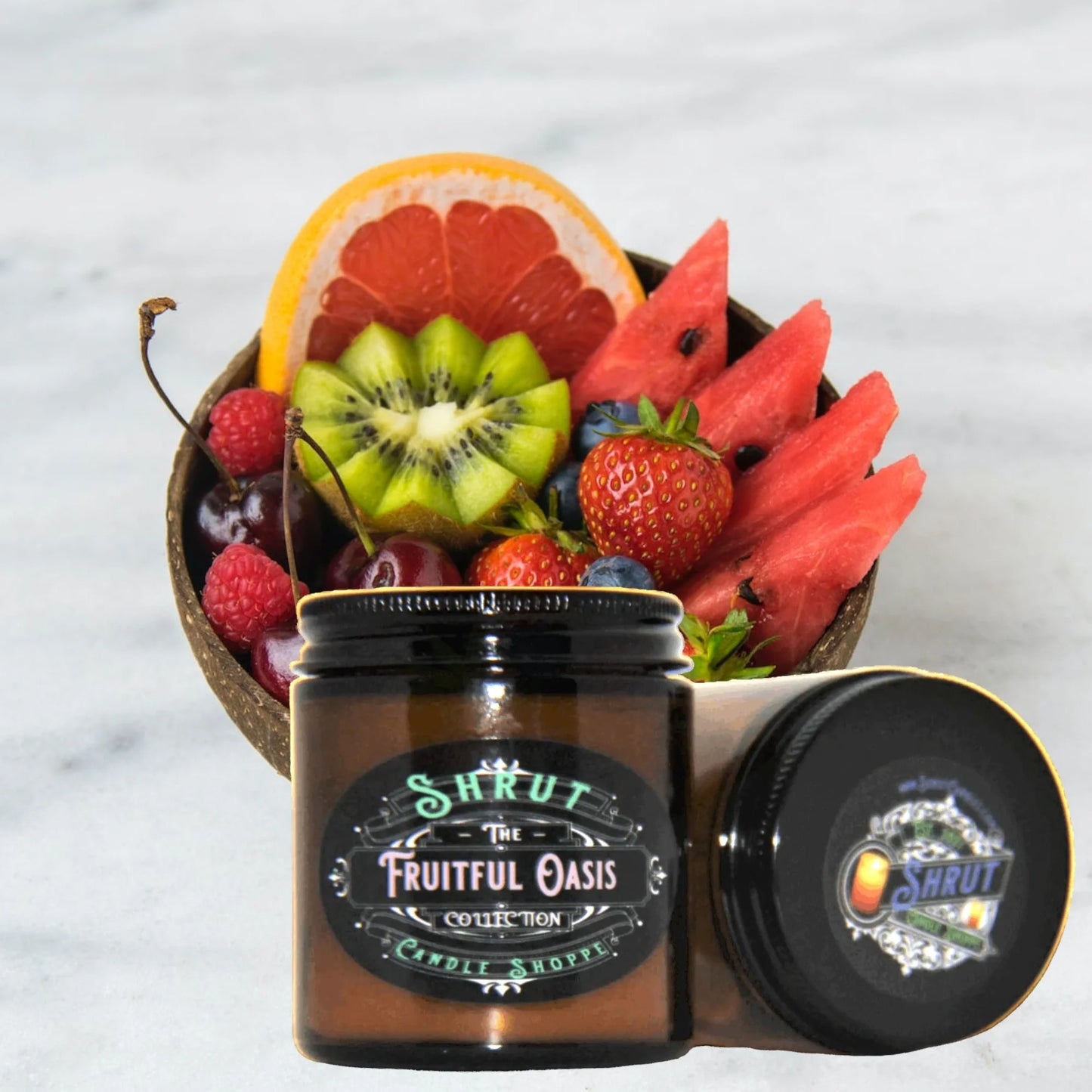Fruitful Oasis Scented Candle - Escape to a Tropical Paradise