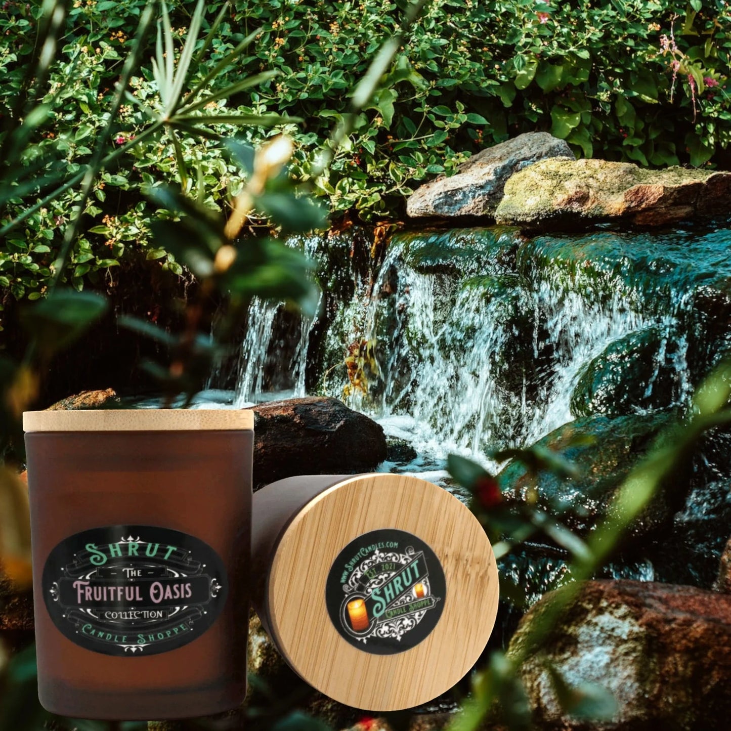 Fruitful Oasis Scented Candle - Escape to a Tropical Paradise