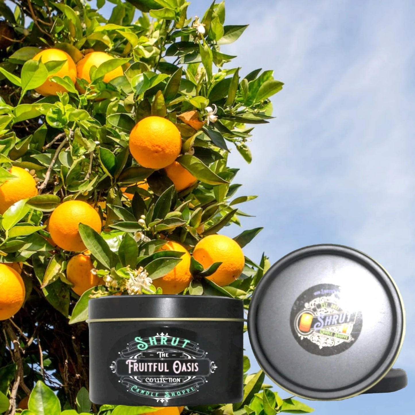 Fruitful Oasis Scented Candle - Escape to a Tropical Paradise