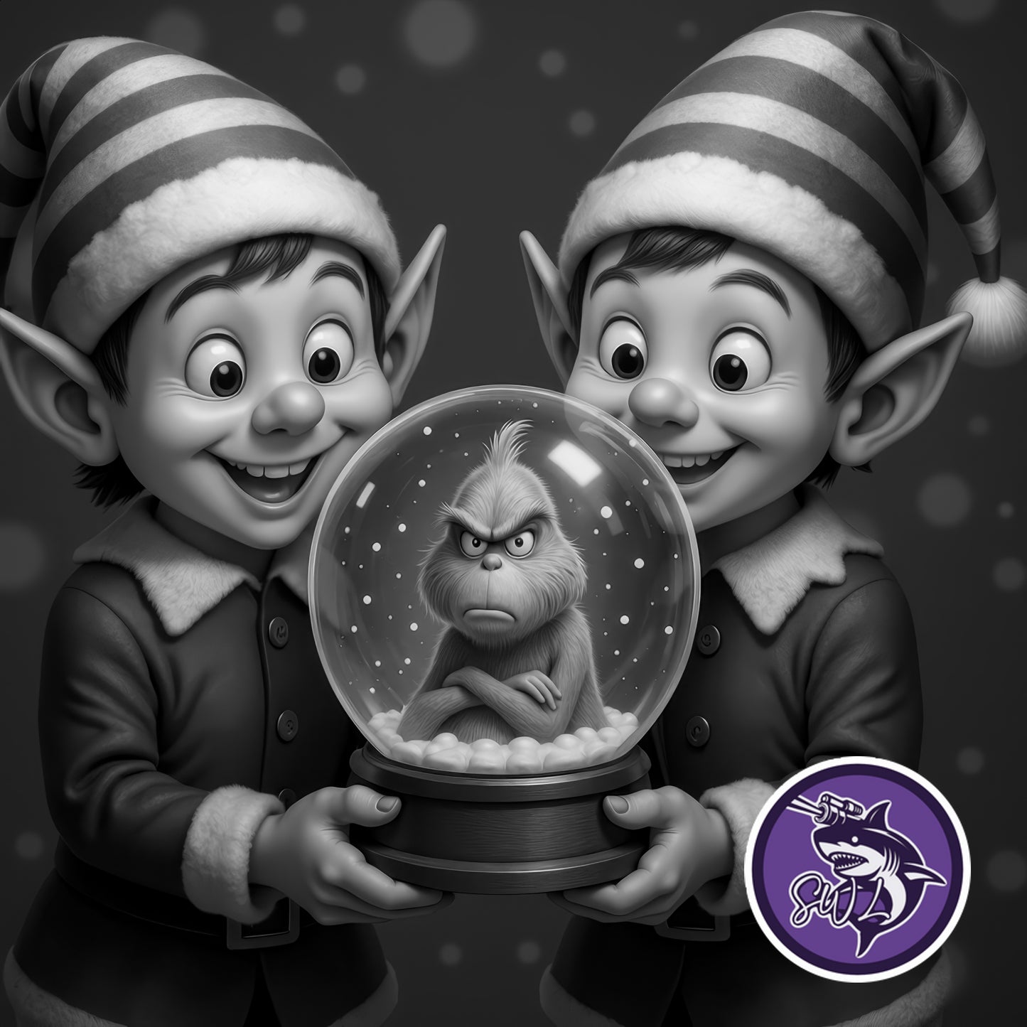 Christmas Custom Laser Engraved Round Slate Coasters