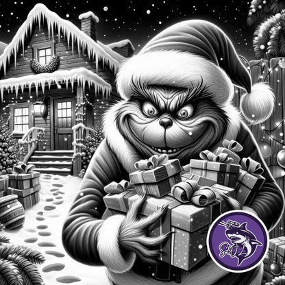 Christmas Custom Laser Engraved Square Slate Coasters