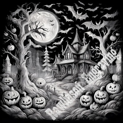 Halloween Custom Laser Engraved Square Slate Coasters