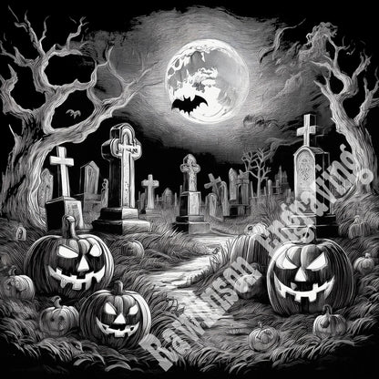 Halloween Custom Laser Engraved Square Slate Coasters