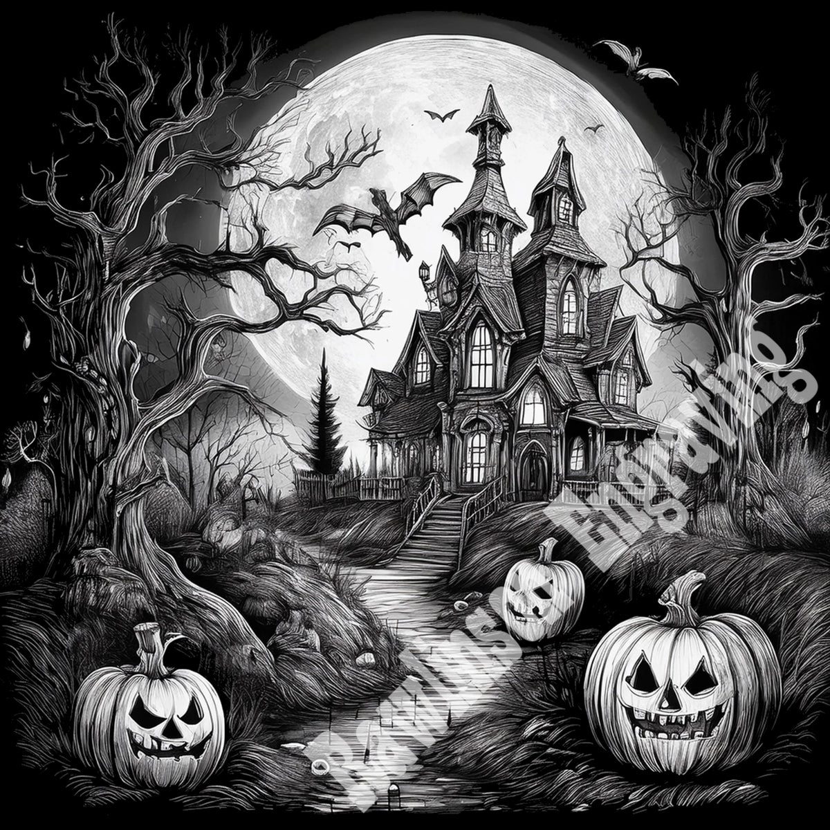 Halloween Custom Laser Engraved Square Slate Coasters