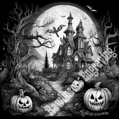 Halloween Custom Laser Engraved Square Slate Coasters