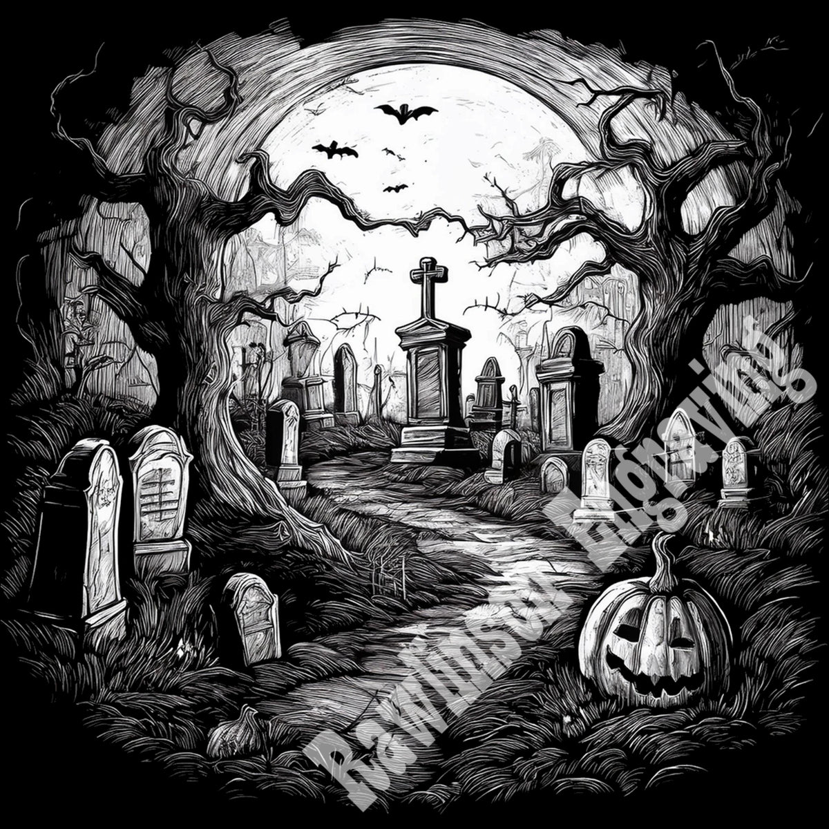 Halloween Custom Laser Engraved Square Slate Coasters