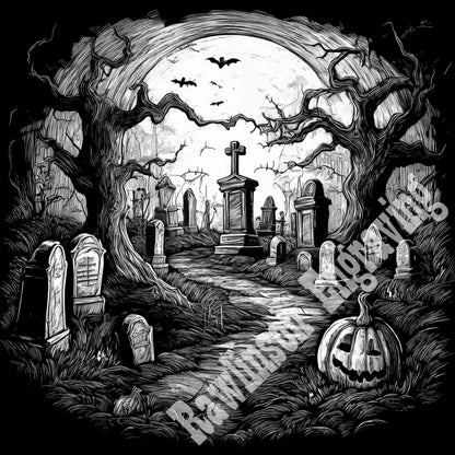 Halloween Custom Laser Engraved Square Slate Coasters
