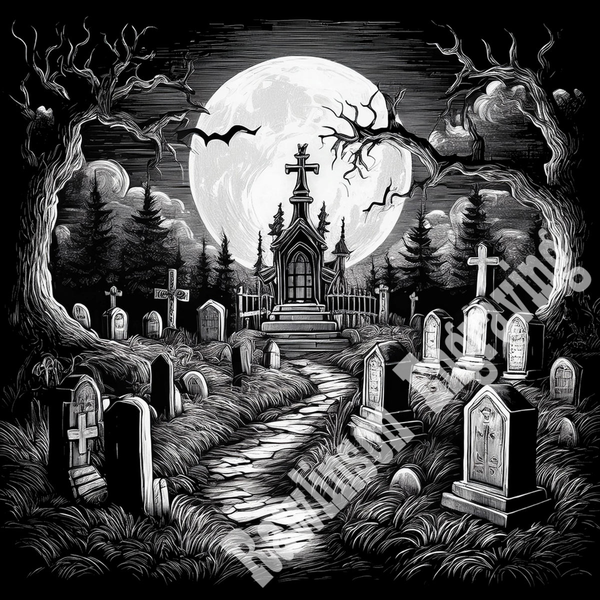 Halloween Custom Laser Engraved Square Slate Coasters