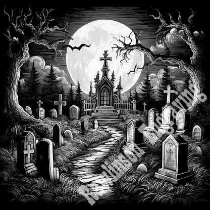 Halloween Custom Laser Engraved Square Slate Coasters