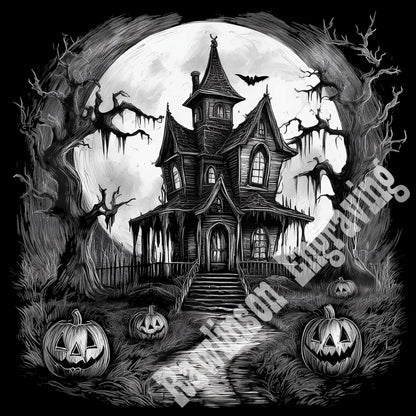 Halloween Custom Laser Engraved Square Slate Coasters