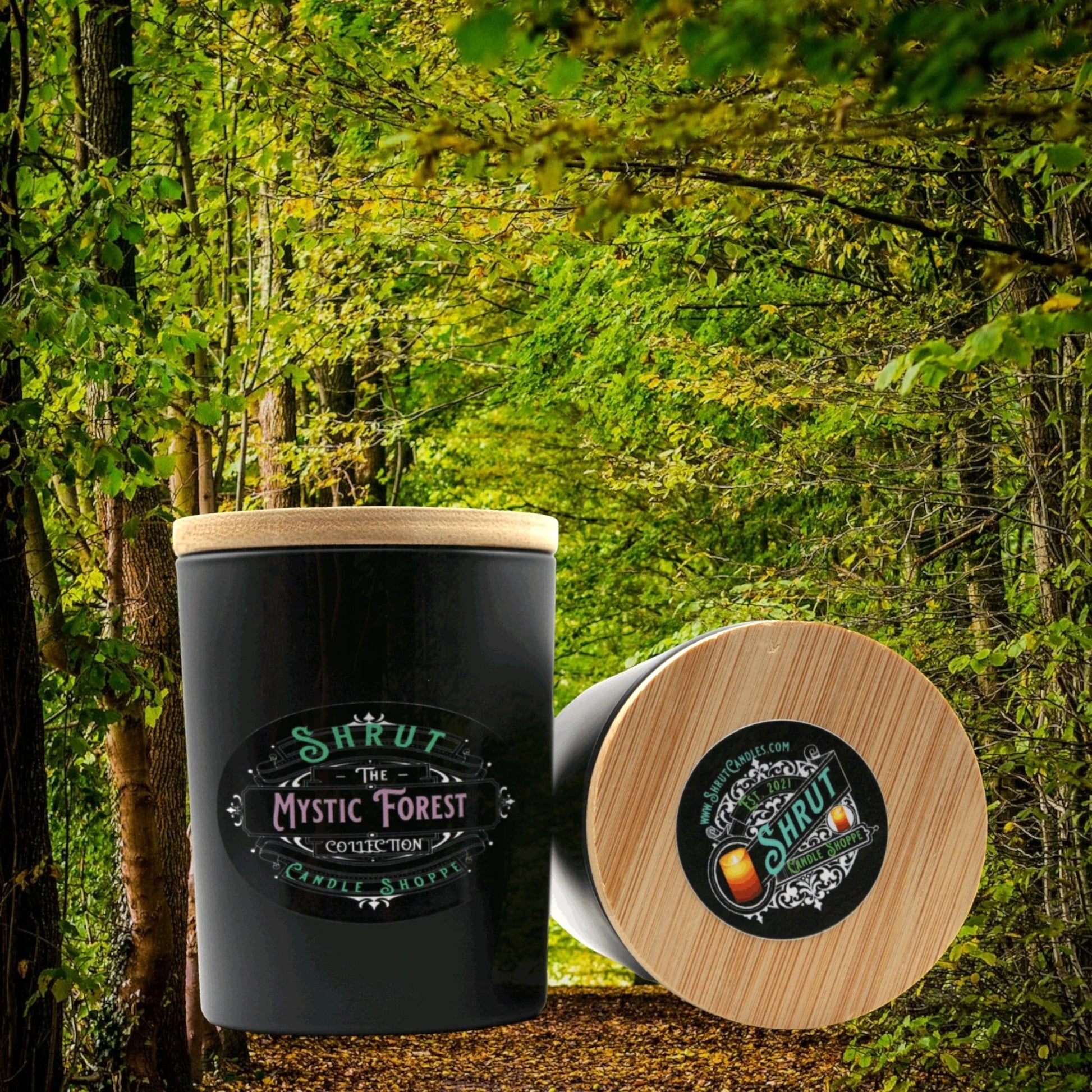 Mystic Forest - Hand-Poured, Scented Candle - Shrut Candle & Laser Design Shoppe