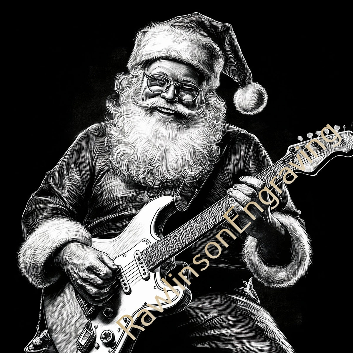 Christmas Custom Laser Engraved Round Slate Coasters