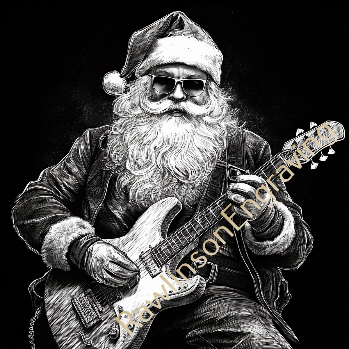 Christmas Custom Laser Engraved Round Slate Coasters