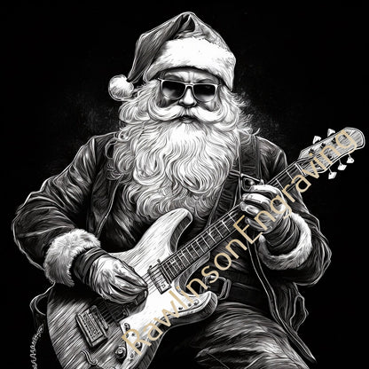 Christmas Custom Laser Engraved Square Slate Coasters