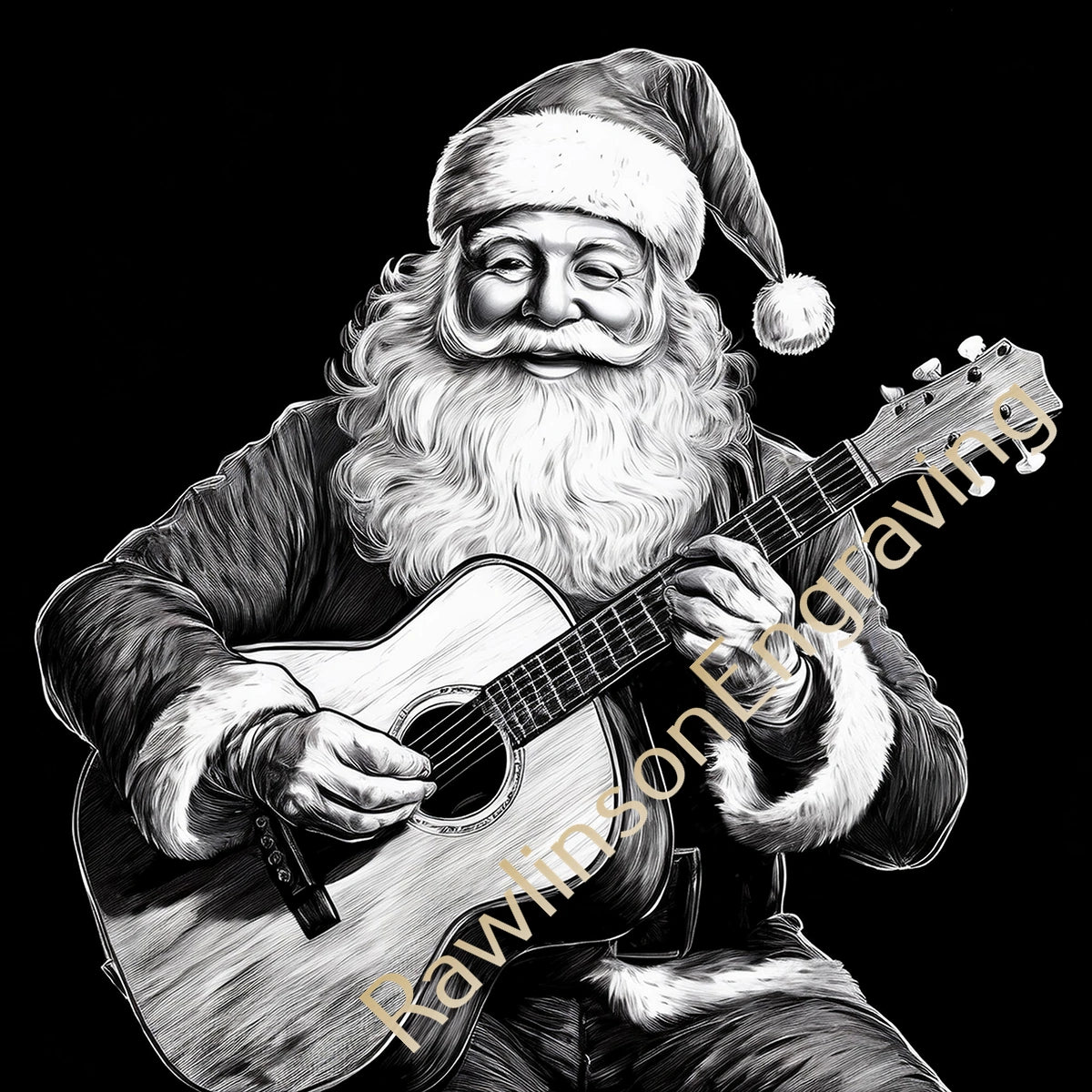 Christmas Custom Laser Engraved Round Slate Coasters