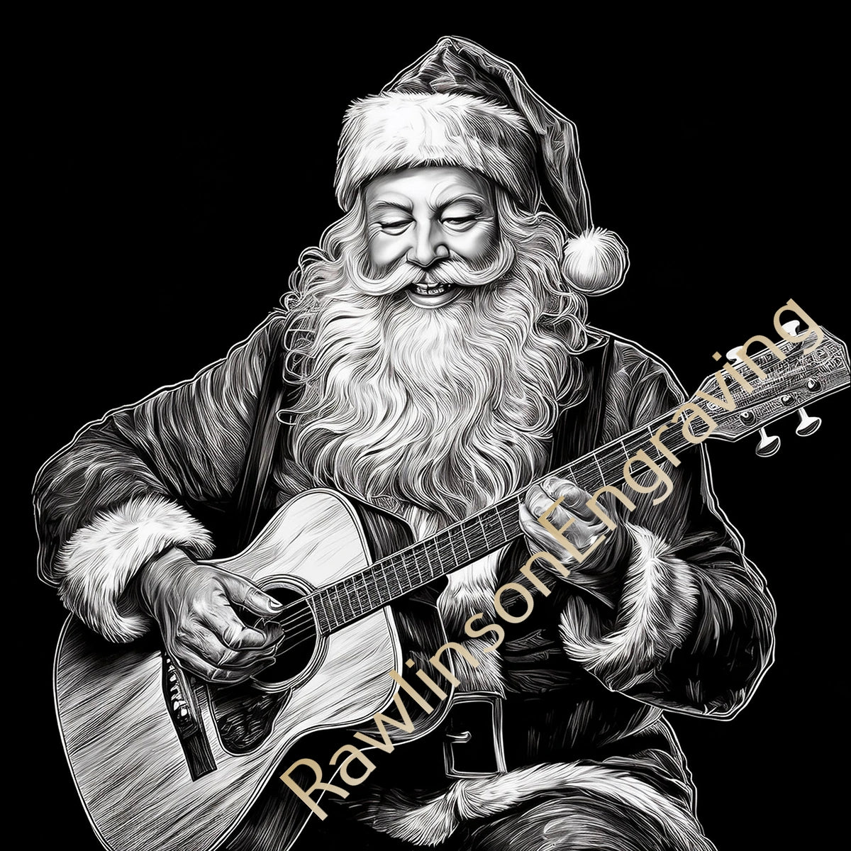 Christmas Custom Laser Engraved Round Slate Coasters