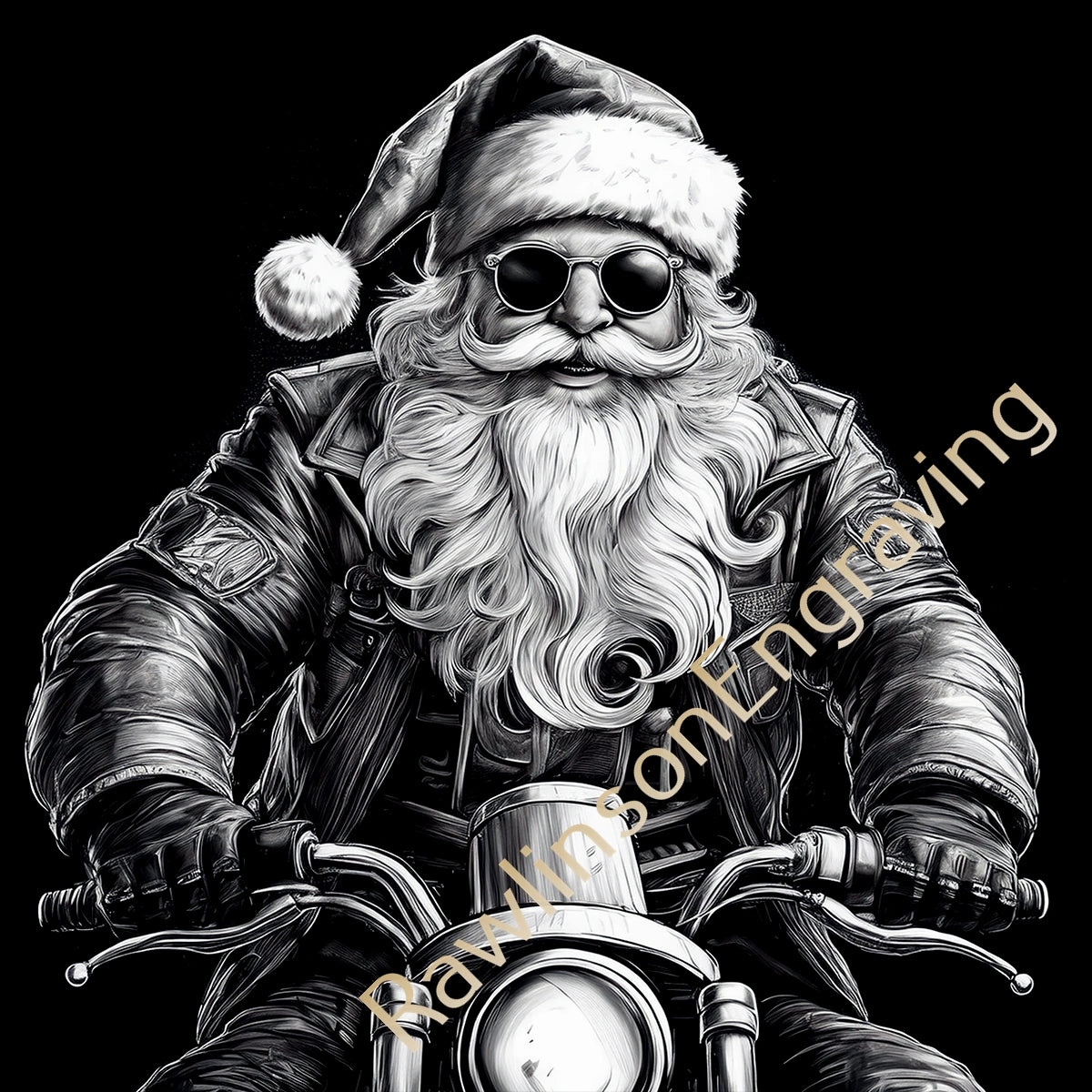 Christmas Custom Laser Engraved Round Slate Coasters