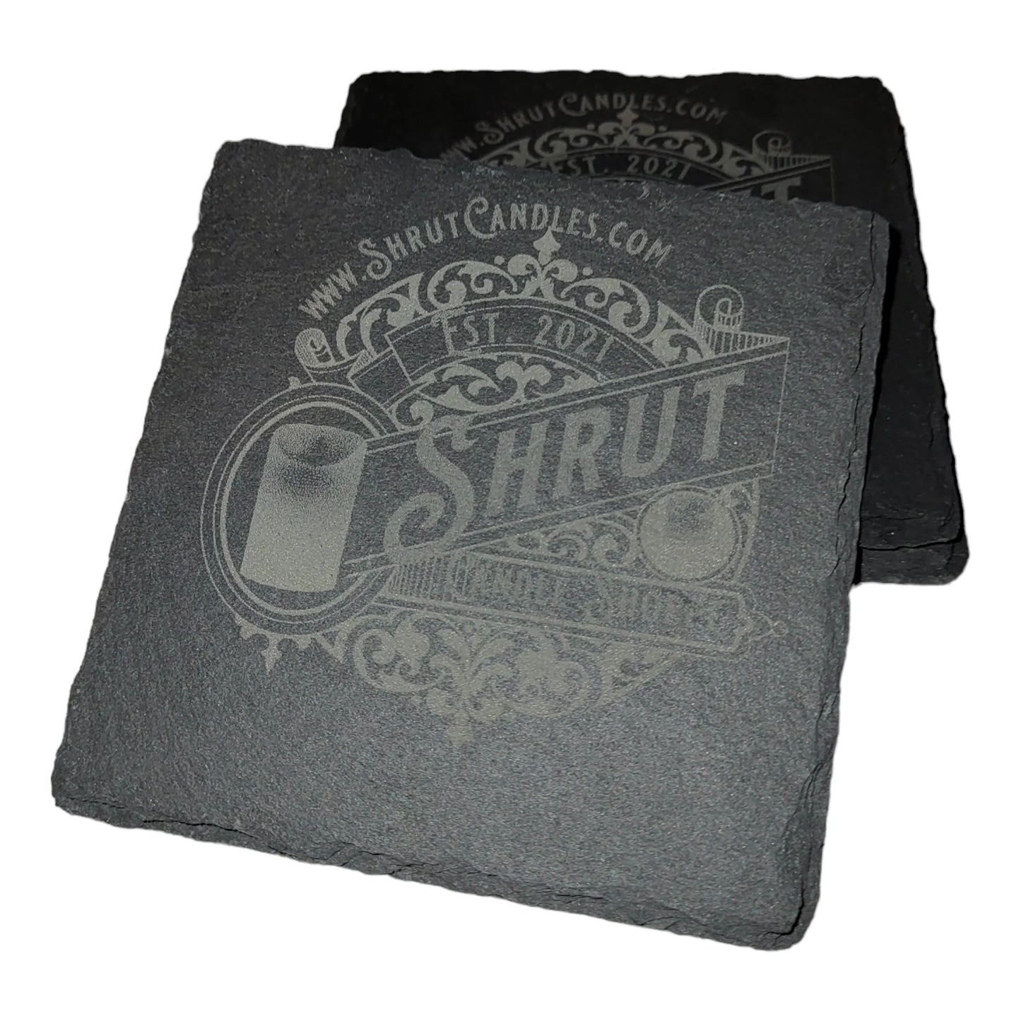 Shrut Candle Shoppe Custom Engraved Candle Jar Coaster