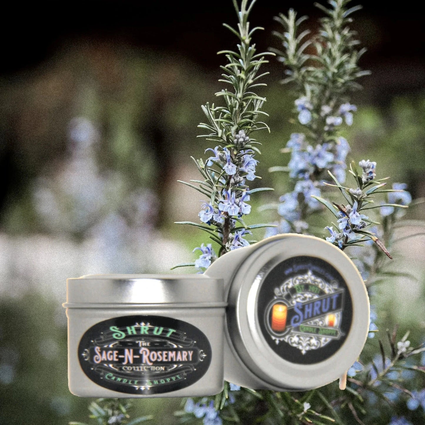 Sage-N-Rosemary Scented Candle - Essence of Nature