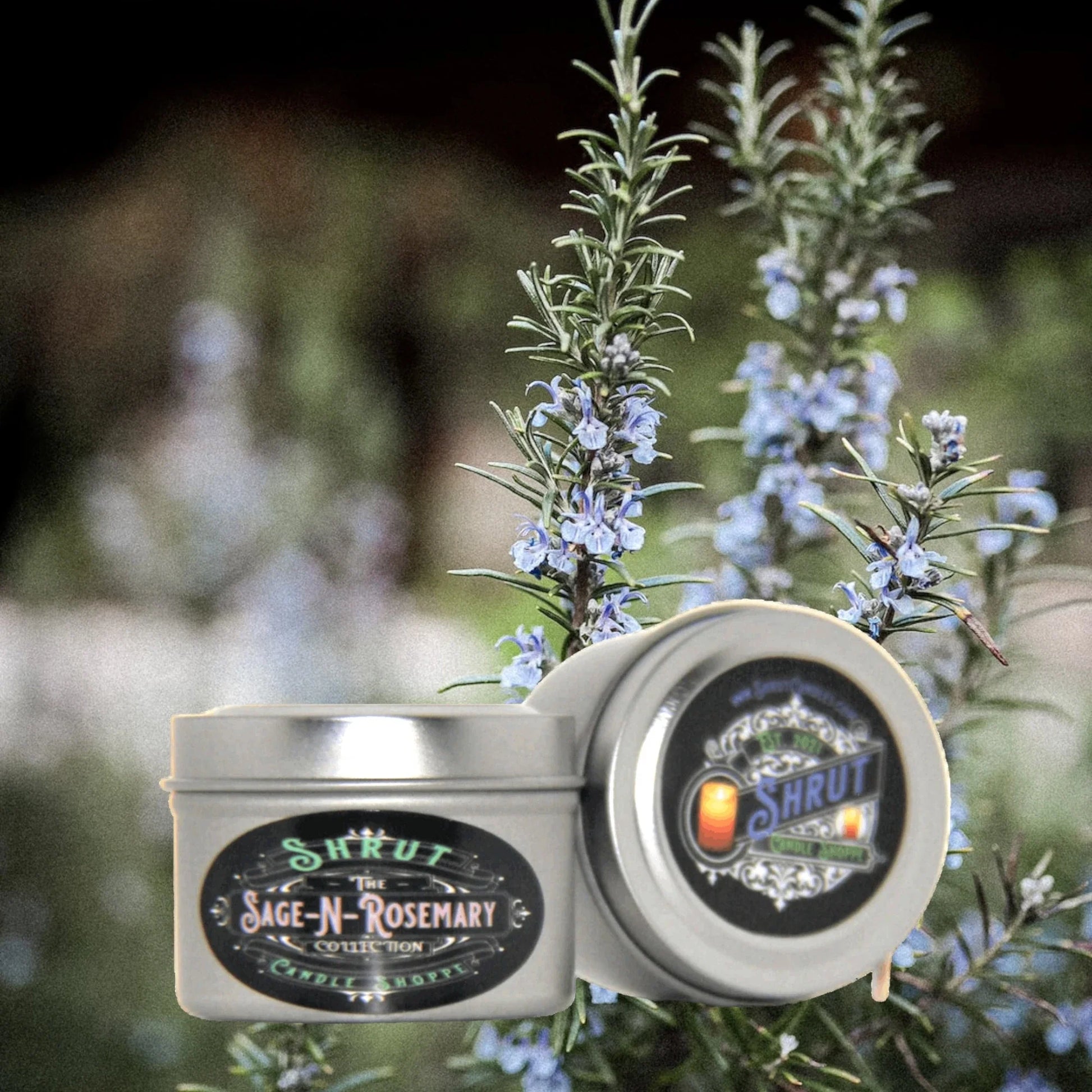 Sage-N-Rosemary Scented Candle - Essence of Nature