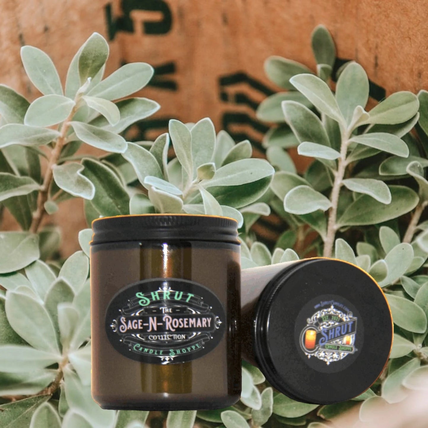 Sage-N-Rosemary Scented Candle - Essence of Nature