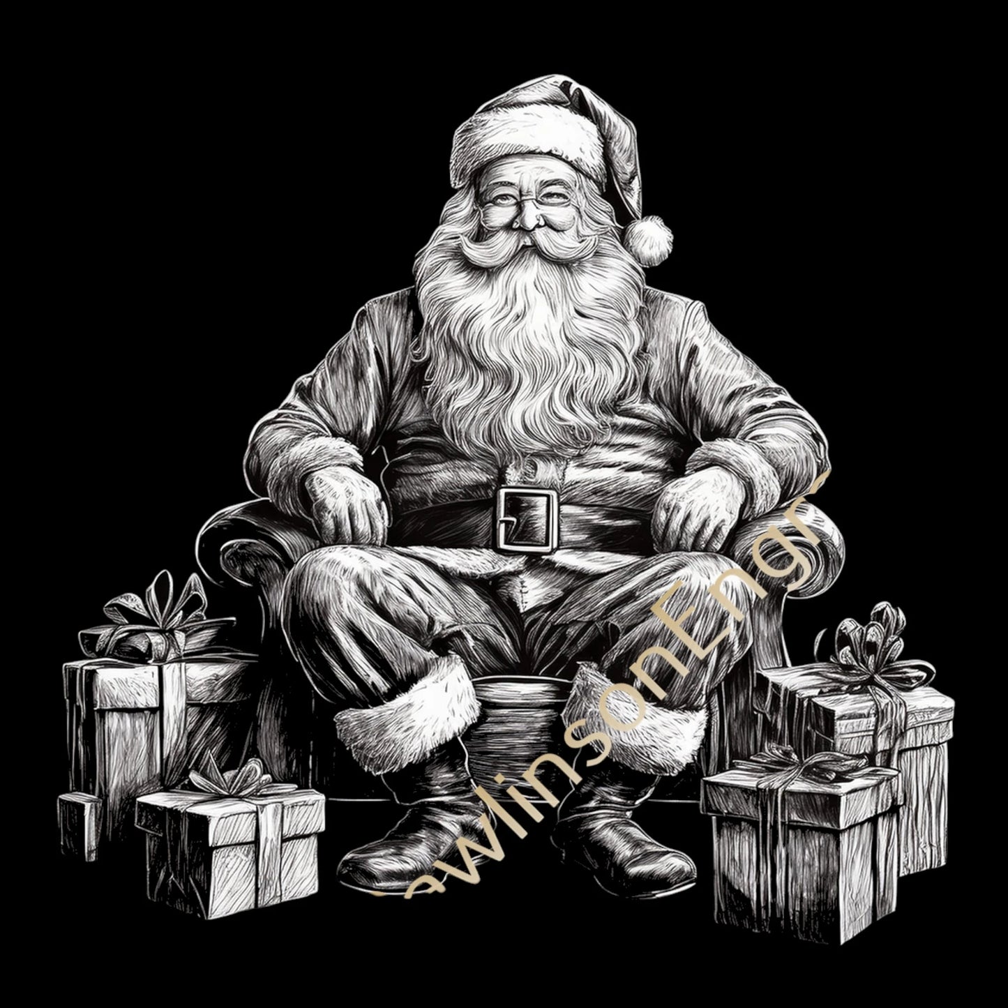 Christmas Custom Laser Engraved Slate Coasters