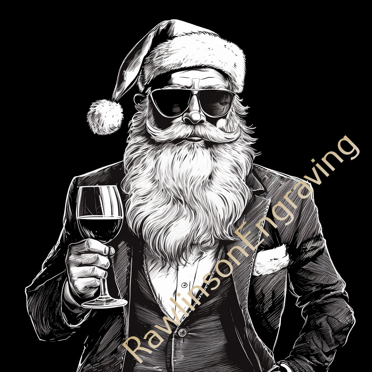 Christmas Custom Laser Engraved Slate Coasters