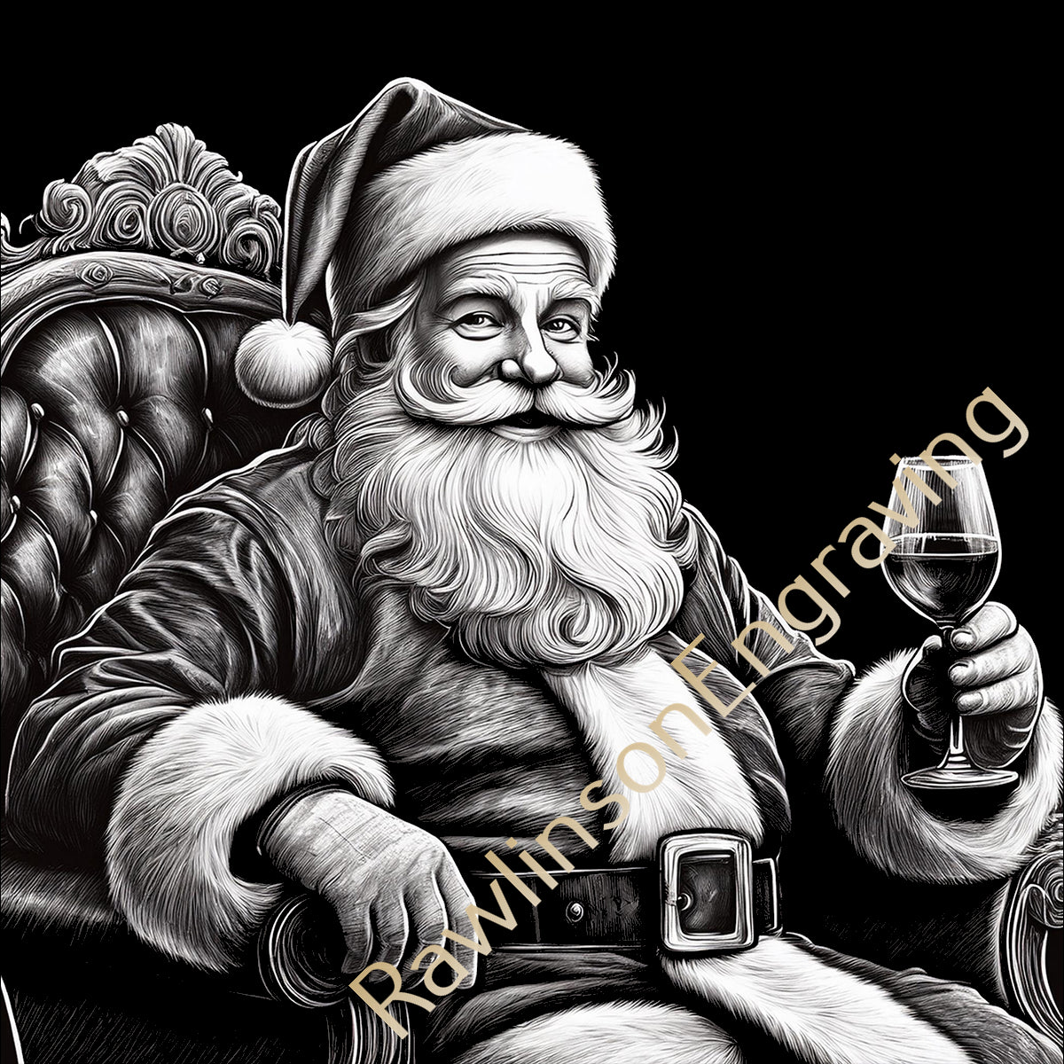 Christmas Custom Laser Engraved Slate Coasters